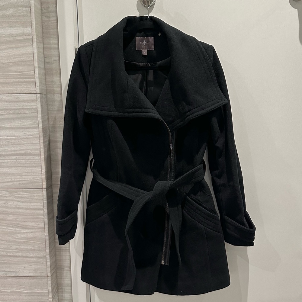 Cole Haan Asymmetrical Wool Coat